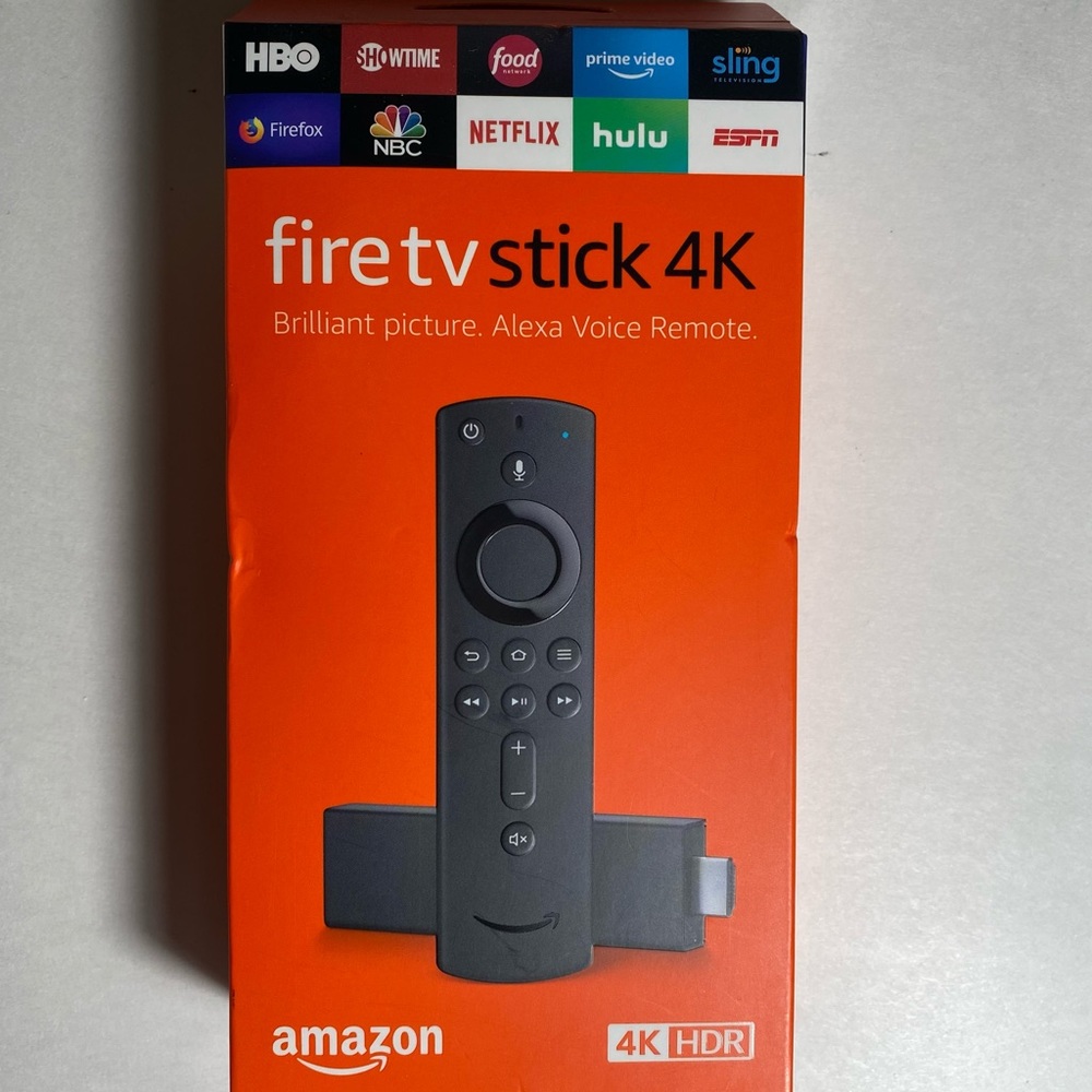 New Amazon fire stick 4K with Alexa voice remote streaming media player